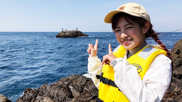 こんなところに釣り人
