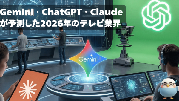 2026年テレビ放送業界：3大AIに予測させるとこうなった。