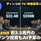 【NEWS 2月7日】Amazon、約3.5兆円の巨額コンテンツ投資もAI予算の「1割」に過ぎない 他