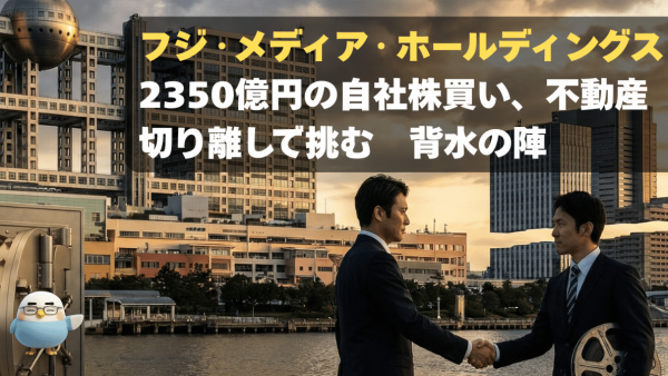 フジ・メディアHD、旧村上ファンド系と和解！自社株買いと不動産切り離しで挑む背水の陣