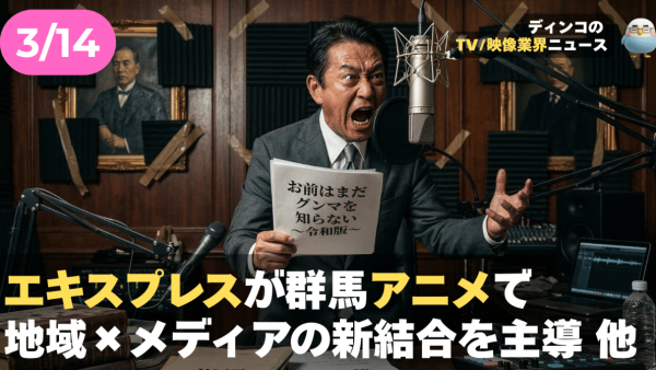 【NEWS 3月14日】エキスプレスが群馬アニメで地域×メディアの新結合を主導 他