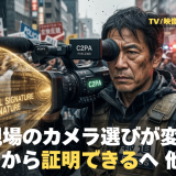 【NEWS 3月13日】報道現場のカメラ選びが変わる「撮れる」から「証明できる」へ、AI時代の機材革命 他